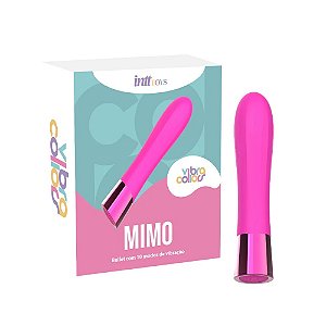 VIBRADOR BULLET COM 10 MODOS DE VIBRAÇÃO MIMO PINK VIBRA COLLORS INTT