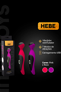 MASSAGEADOR CORPORAL E CLITORIANO VARINHA MÁGICA HEBE ROXO INTT