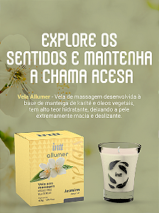 VELA PARA MASSAGEM HIDRATANTE ALLUMER JASMIM 40G INTT