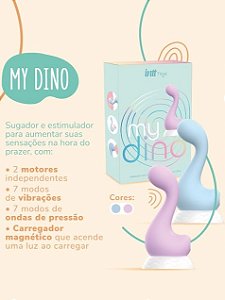 VIBRADOR MY DINO AZUL INTT