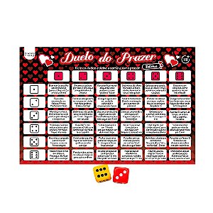 JOGO DE TABULEIRO COM DESAFIOS ERÓTICOS DUELO DO PRAZER FETICHES +18