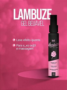 GEL BEIJAVEL COM EFEITO QUENTE ALGODÃO DOCE LAMBUZE 55ML INTT