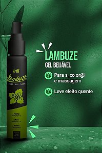 GEL BEIJAVEL COM EFEITO QUENTE MENTA LAMBUZE 55ML INTT