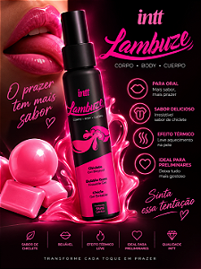 GEL BEIJAVEL COM EFEITO QUENTE CHICLETE LAMBUZE 55ML INTT