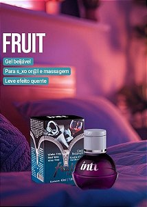 GEL BEIJÁVEL PARA ORAL ESQUENTA FRUIT SEXY TONS VINHO TINTO 40ML INTT