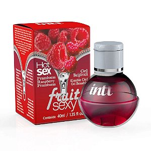 GEL BEIJÁVEL PARA ORAL ESQUENTA FRUIT SEXY FRAMBOESA 40ML INTT