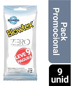 PRESERVATIVO MAIS FINO ZERO LEVE 9 PAGUE 6 BLOWTEX