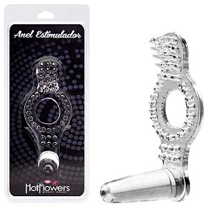 ANEL PENIANO ESTIMULADOR COM PLUG HOT FLOWERS