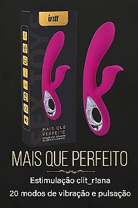 VIBRADOR 20 MODOS RECARREGÁVEL MAIS QUE PERFEITO ROXO INTT