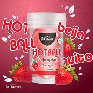 BOLINHA HOT BALL BEIJA MUITO MORANGO HOT FLOWERS