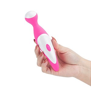 MASSAGEADOR CORPORAL E CLITORIANO VARINHA MÁGICA HEBE PINK INTT