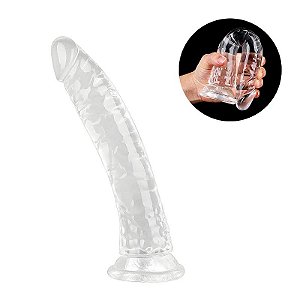 PÊNIS REALÍSTICO COM VENTOSA EM SILICONE 16,5X3,0 CM SI