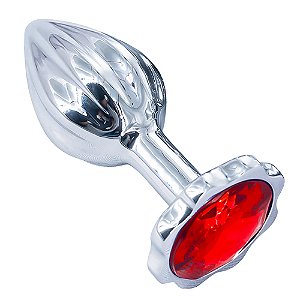 PLUG ANAL PEQUENO TEXTURIZADO COM LISTRAS