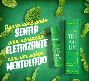 SPRAY ELETRIZANTE TREMILIK COM VIBRAMAX MENTA 15ML FEITIÇOS