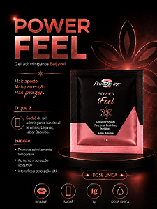 GEL ADSTRINGENTE POWER FEEL SACHÊ 1G PROVOKE-ME