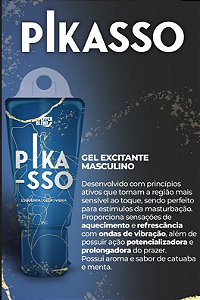 GEL FUNCIONAL ESQUENTA GELA E VIBRA PIKASSO 18G PEPPER BLEND