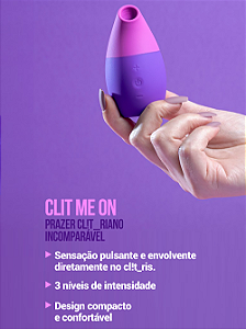 VIBRADOR COM ONDAS DE PRESSÃO CLIT ME ON COLLORS INTT