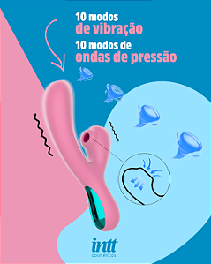 VIBRADOR DE PONTO G E ESTIMULADOR DE CLITORIS OASIS COLLORS INTT
