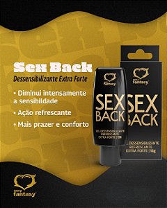 GEL DESSENSIBILIZANTE REFRESCANTE EXTRA FORTE SEX BACK 15G SEXY FANTASY