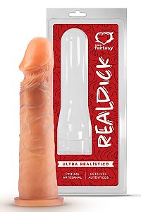 PÊNIS REALISTICO PINTADO 18,5X4,2CM REAL DICK SEXY FANTASY