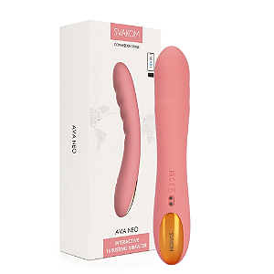 VIBRADOR DE IMPULSO COM APP DE INTERATIVIDADE AVA NEO SVAKOM ROSA