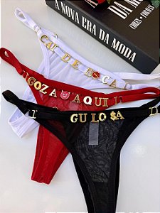 CALCINHA PERSONALIZAVÉL EM TULE LISO
