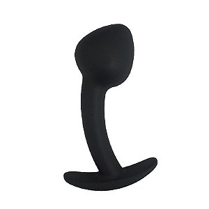 PLUG ANAL EM SILICONE CURVADO SI