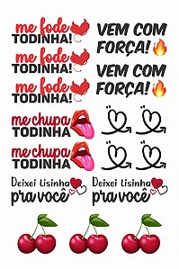 TATUAGEM TEMPORÁRIA UNITARIA AVULSA - MODELO TAT15