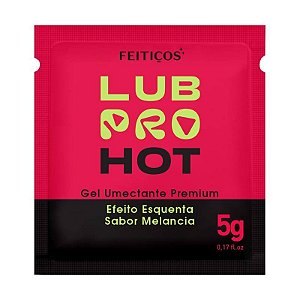 GEL LUBRIFICANTE PREMIUM HOT MELANCIA SACHE 5G LUBPRO FEITIÇOS