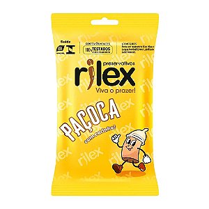 PRESERVATIVO COM AROMA E SABOR DE PAÇOCA 3 UNIDADES RILEX