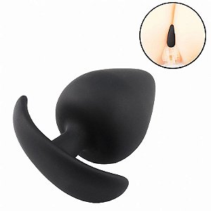 PLUG ANAL MEDIO EM SILICONE MACIO 6,7X3,5 SI