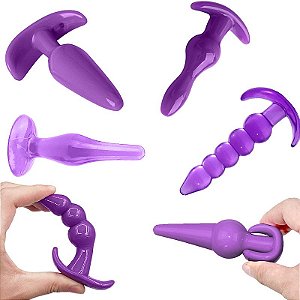 KIT PLUG ANAL COM 6 PEÇAS