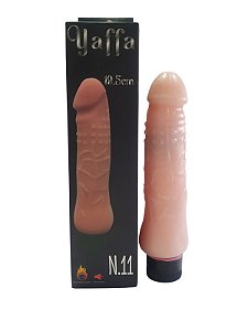 PÊNIS CYBERSKIN COM VIBRAÇÃO 19,5X4CM YAFFA N.11