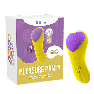 VIBRADOR DE CALCINHA VIA APP PLEASURE PANTY VIBRA COLLORS INTT