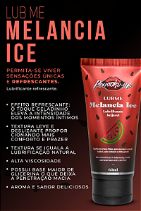 LUBRIFICANTE BEIJÁVEL LUBME MELANCIA ICE 60ML PROVOKE-ME