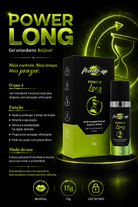 GEL RETARDANTE POWER LONG 15G PROVOKE-ME