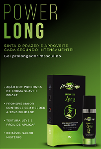 GEL RETARDANTE BEIJÁVEL POWER LONG 15G PROVOKE-ME