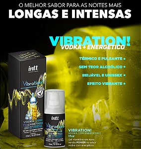 GEL EXCITANTE VIBRATION POWER VODKA COM ENERGÉTICO 17ML INTT