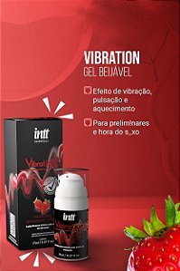 GEL EXCITANTE VIBRATION MORANGO 17ML INTT