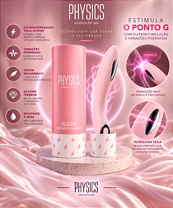 VIBRADOR COM ELETROESTIMULAÇÃO TESLA ROSA PHYSICS