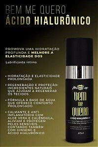 LUBRIFICANTE COM ÁCIDO HIALURÔNICO BEM ME QUERO 60ML PROVOKE-ME