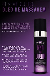 ÓLEO DE MASSAGEM E BANHO LUSH BEM ME QUERO 120ML PROVOKE-ME