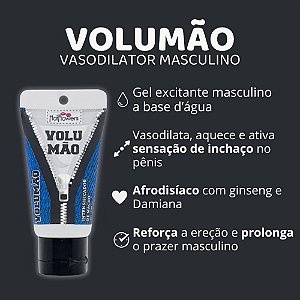 GEL INTENSIFICADOR DE MACHO MASCULINO VOLUMÃO 25GR HOT FLOWERS