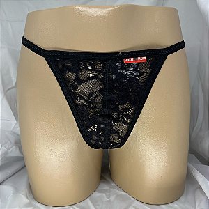 CUECA FIO RENDA PRETO FRANTZ