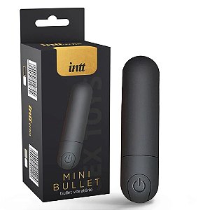 MINI BULLET PRETO RECARREGAVEL COM 10 MODOS INTT