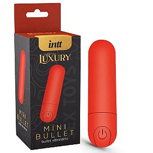 MINI BULLET VERMELHO RECARREGAVEL COM 10 MODOS INTT LUXURY