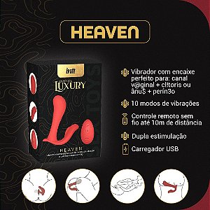 VIBRADOR MULTIFUNCIONAL COM CONTROLE REMOTO HEAVEN LUXURY INTT