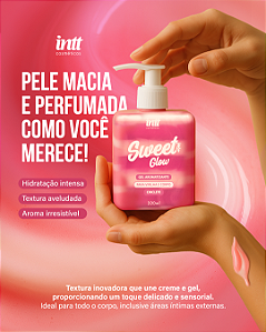GEL CREME HIDRATANTE PARA VIRILHA SWEET GLOW CHICLETE 320ML INTT