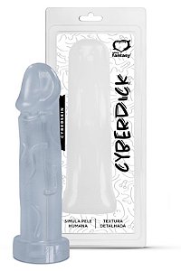 CAPA PENIANA EM CYBERSKIN 19X5 CM CYBERDICK SEXY FANTASY