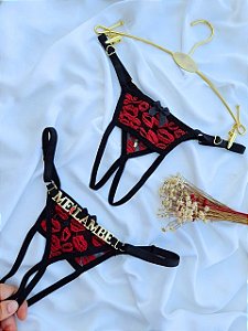 CALCINHA PERSONALIZAVÉL SECRETÁRIA TULE BEIJO